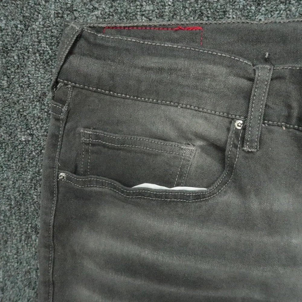 True Religion Jeans Mens 40x32 Gray Charcoal‎ Rocco Relaxed Skinny No Flap NWT